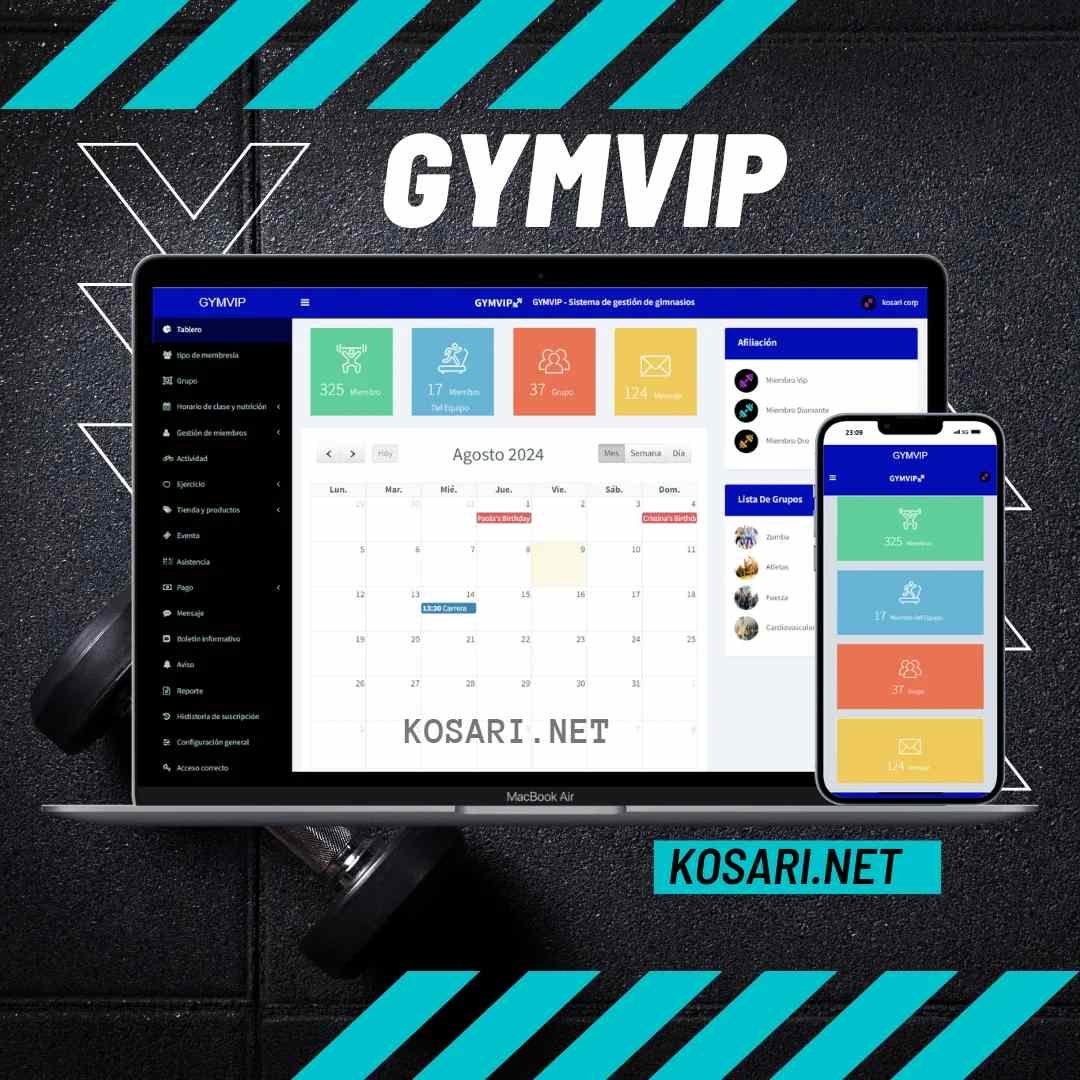 Sistema de gestão de ginásios GYMVIP